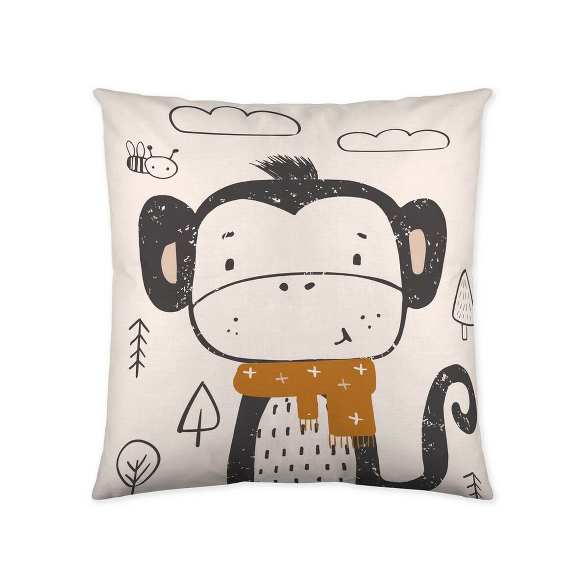 Párnahuzat Popcorn Scarf Monkey (60 x 60 cm)